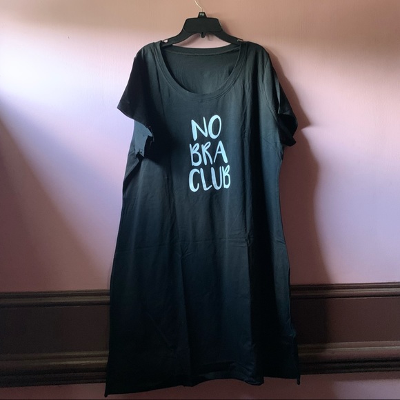 Size XL No Bra Club Tshirt Dress Nightgown